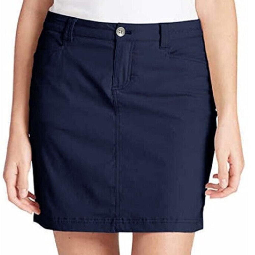 Eddie Bauer Womens Adventurer 2.0 Mini Skort Size 14 Gray Gorpcore Stretch Gray